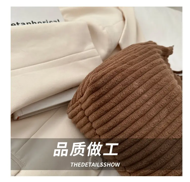 White Velvet Korean Style Shoulder Bag 2023 Winter — feature 5