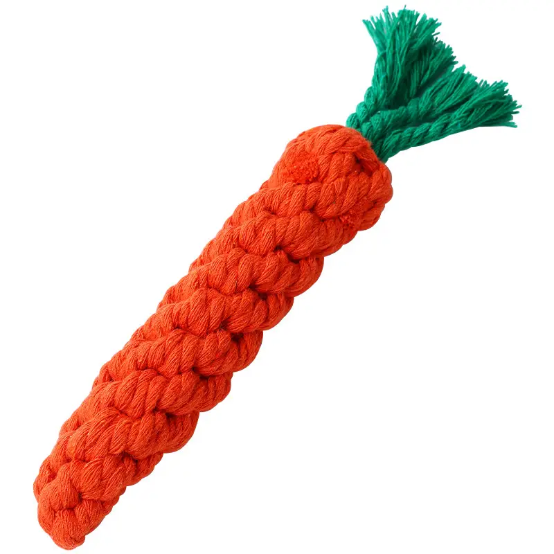 Dog Toy Knot Tug Toy Interactive Pull Bite Rope Molar Large and Medium Small Dog Wool Bite Resistant Rope Knob