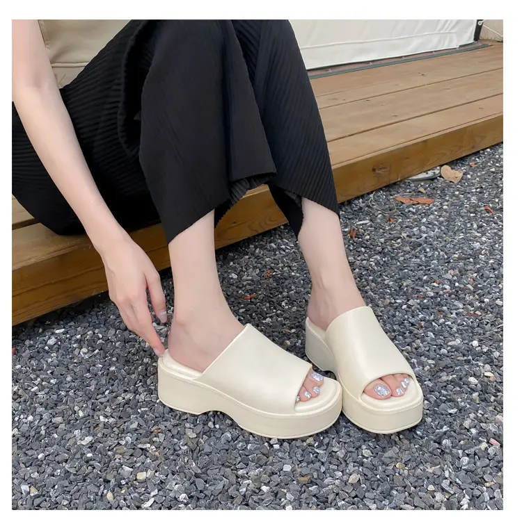 Women's Eva Platform Slippers for Outdoor Wear, One-Strap Style, Trendy Ins-Style, Comfortable Thong Sandals, Birkenstock-Style, Summer — feature 15