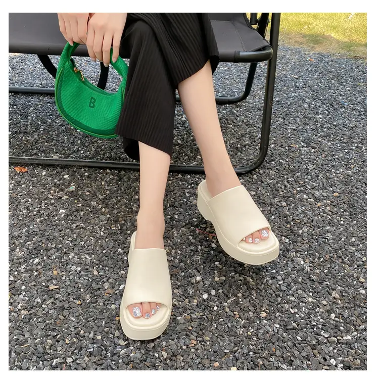 Women's Eva Platform Slippers for Outdoor Wear, One-Strap Style, Trendy Ins-Style, Comfortable Thong Sandals, Birkenstock-Style, Summer — feature 19