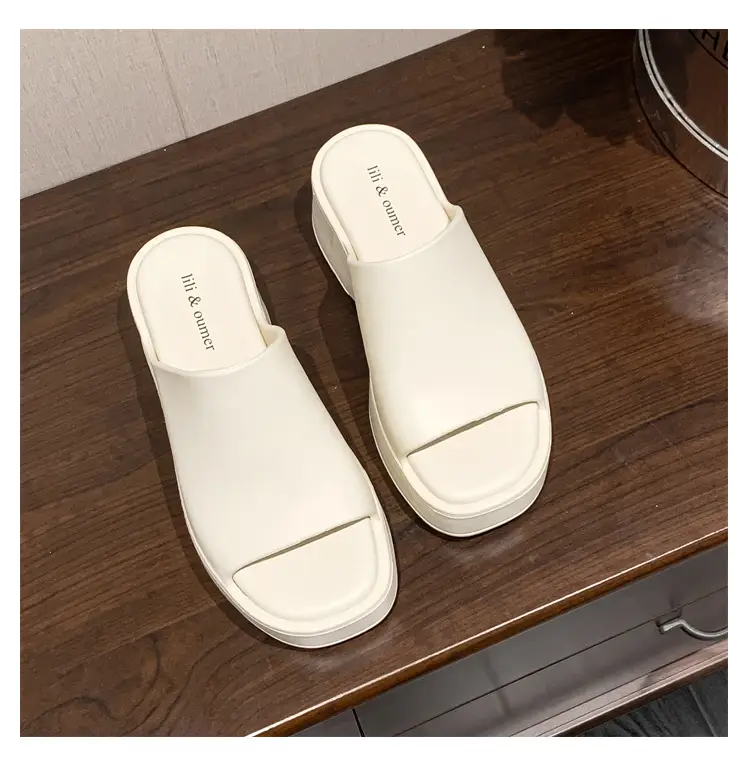 Women's Eva Platform Slippers for Outdoor Wear, One-Strap Style, Trendy Ins-Style, Comfortable Thong Sandals, Birkenstock-Style, Summer — feature 33