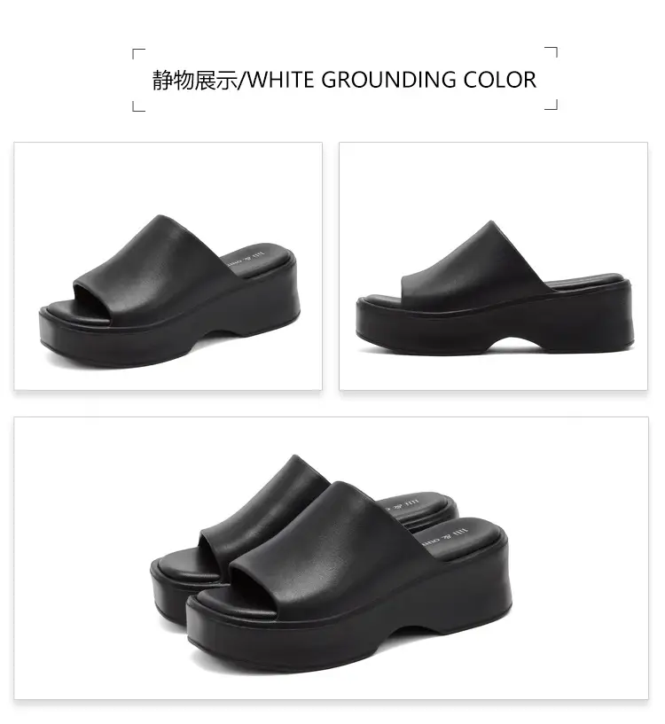 Women's Eva Platform Slippers for Outdoor Wear, One-Strap Style, Trendy Ins-Style, Comfortable Thong Sandals, Birkenstock-Style, Summer — feature 37