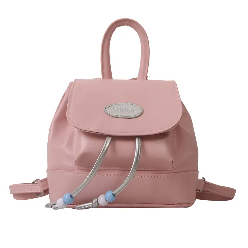 Faux Leather Retro Shoulder Bag with Doll Accent - Image 9