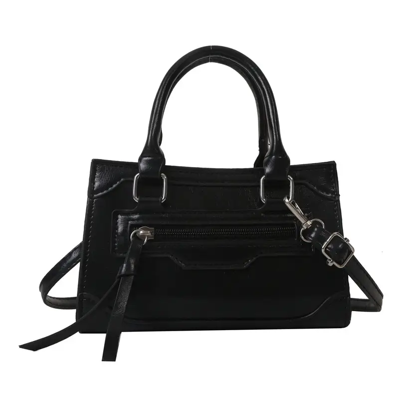 Women's Brown Leather Shoulder Messenger Bag Winter 2023 - Image 10