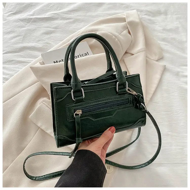 Women's Brown Leather Shoulder Messenger Bag Winter 2023 — feature 23