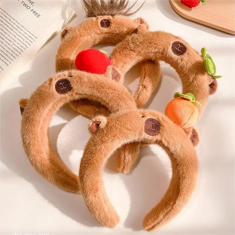 Plush Skull Top Headbands for Girls Women Autumn Winter - Image 9