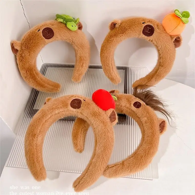 Plush Skull Top Headbands for Girls Women Autumn Winter - Image 10