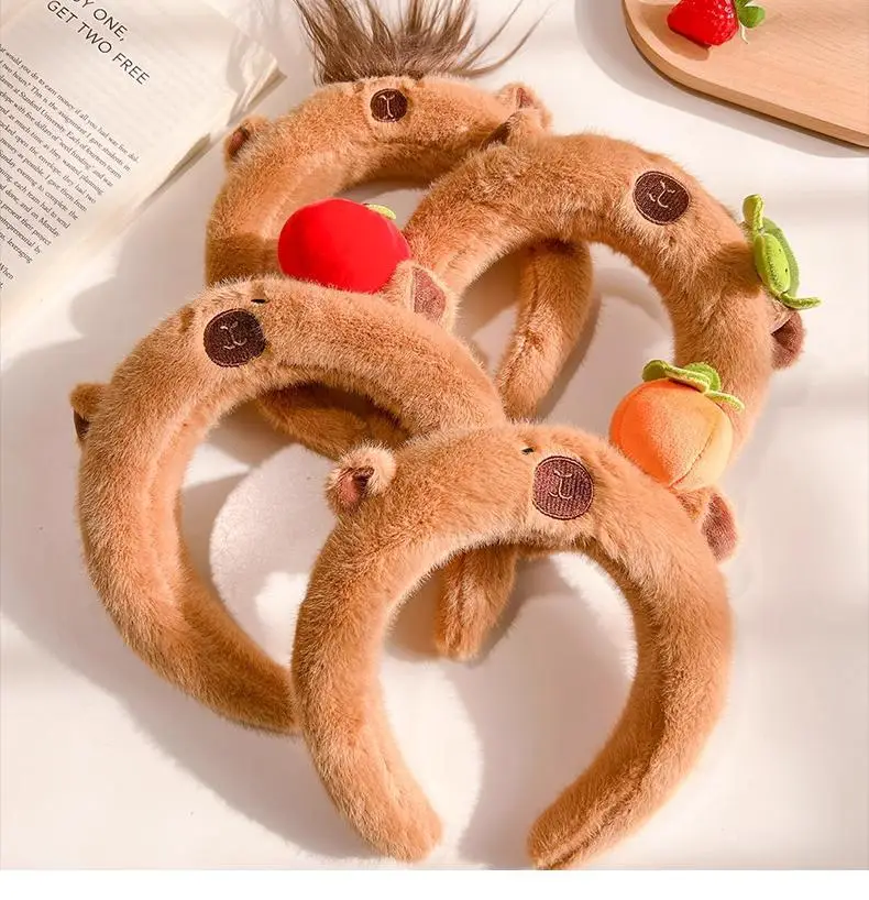 Plush Skull Top Headbands for Girls Women Autumn Winter — feature 1