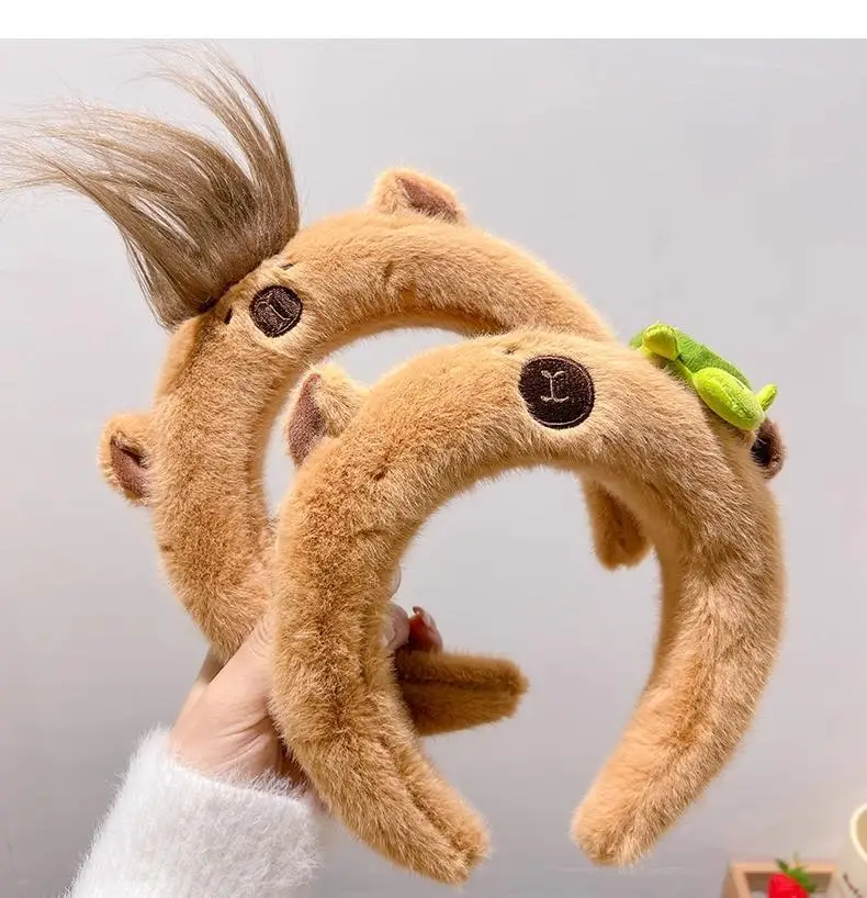 Plush Skull Top Headbands for Girls Women Autumn Winter — feature 5