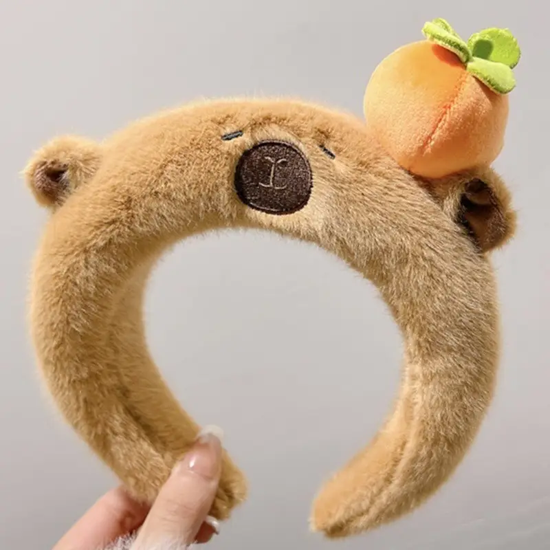Plush Skull Top Headbands for Girls Women Autumn Winter - Image 2