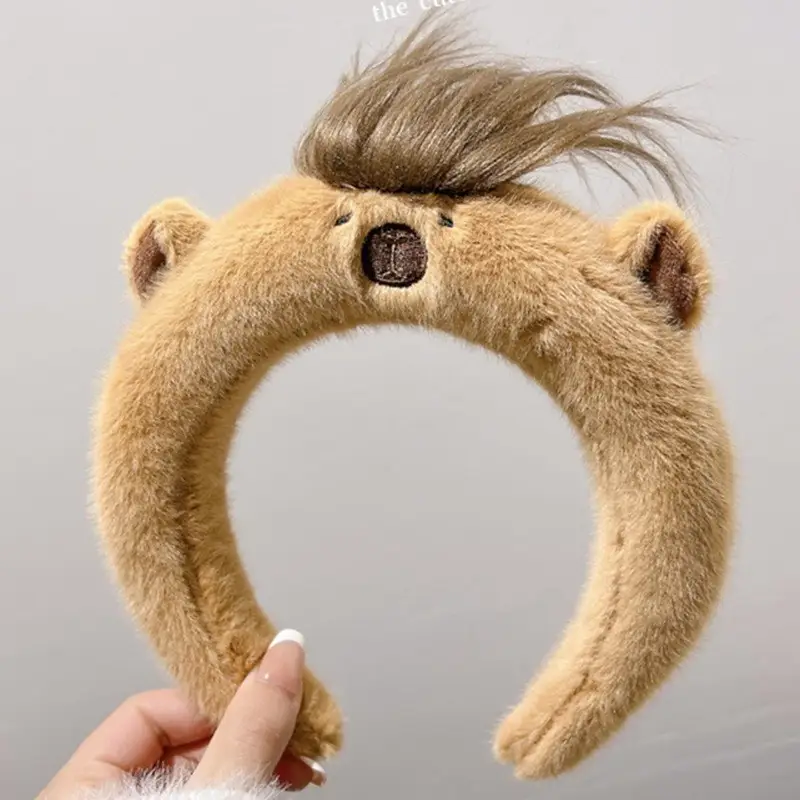 Plush Skull Top Headbands for Girls Women Autumn Winter - Image 4