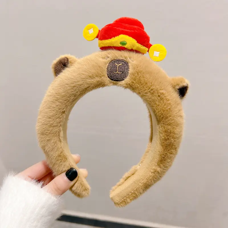 Plush Skull Top Headbands for Girls Women Autumn Winter - Image 6
