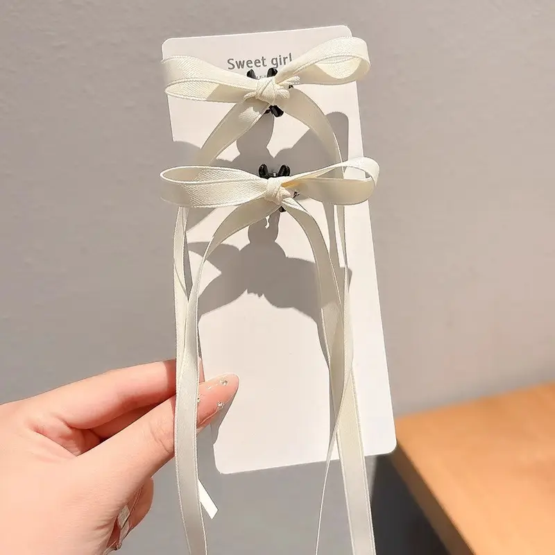 Black Bow Small Hair Clip for Women Autumn Winter - Image 16