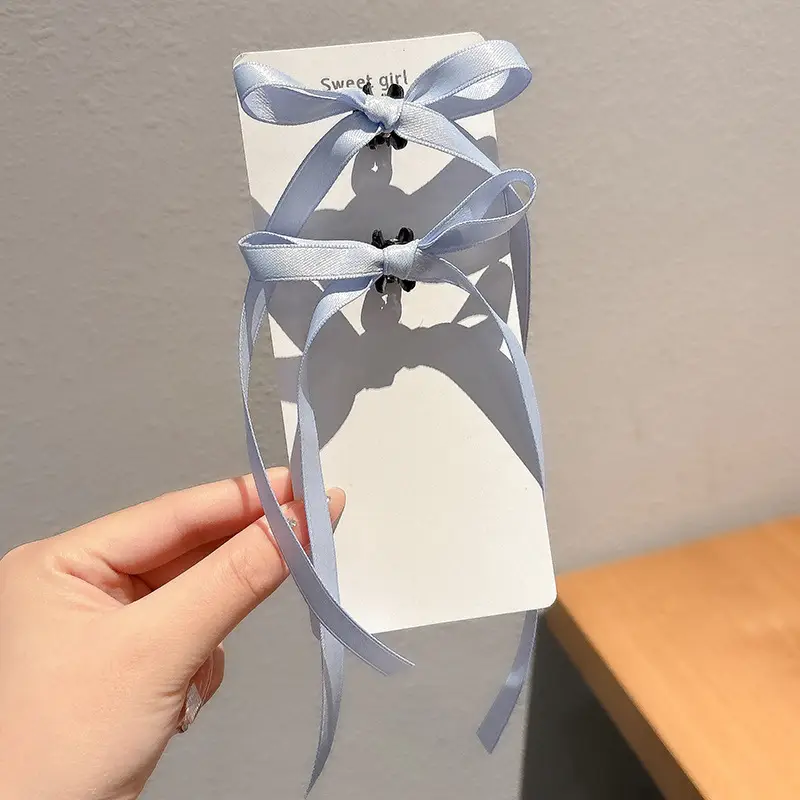 Black Bow Small Hair Clip for Women Autumn Winter - Image 17
