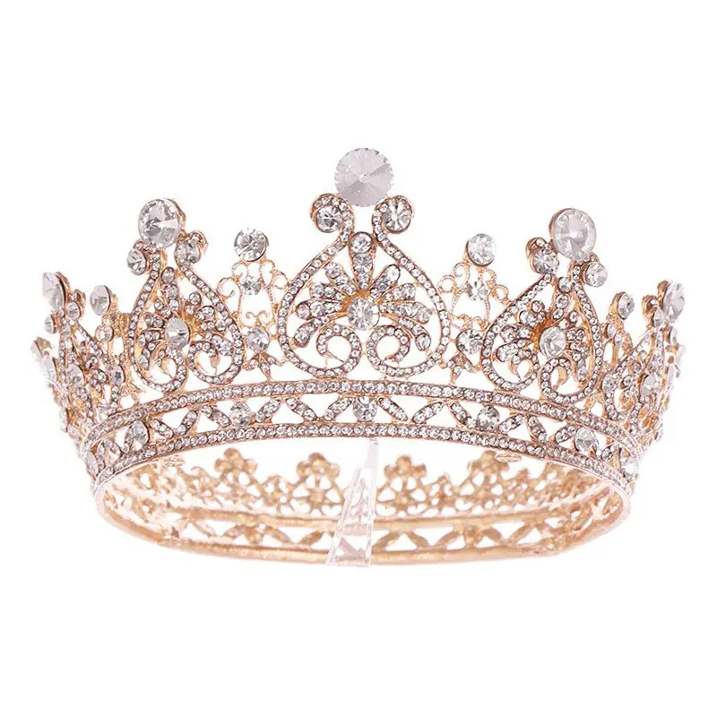 Hot Rhinestone European Bride Crown for Makeup & Baroque Dress - Image 19