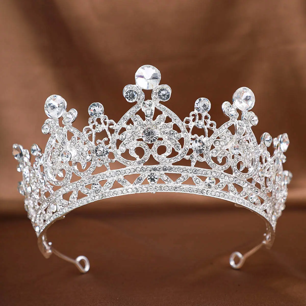 Hot Rhinestone European Bride Crown for Makeup & Baroque Dress - Image 10