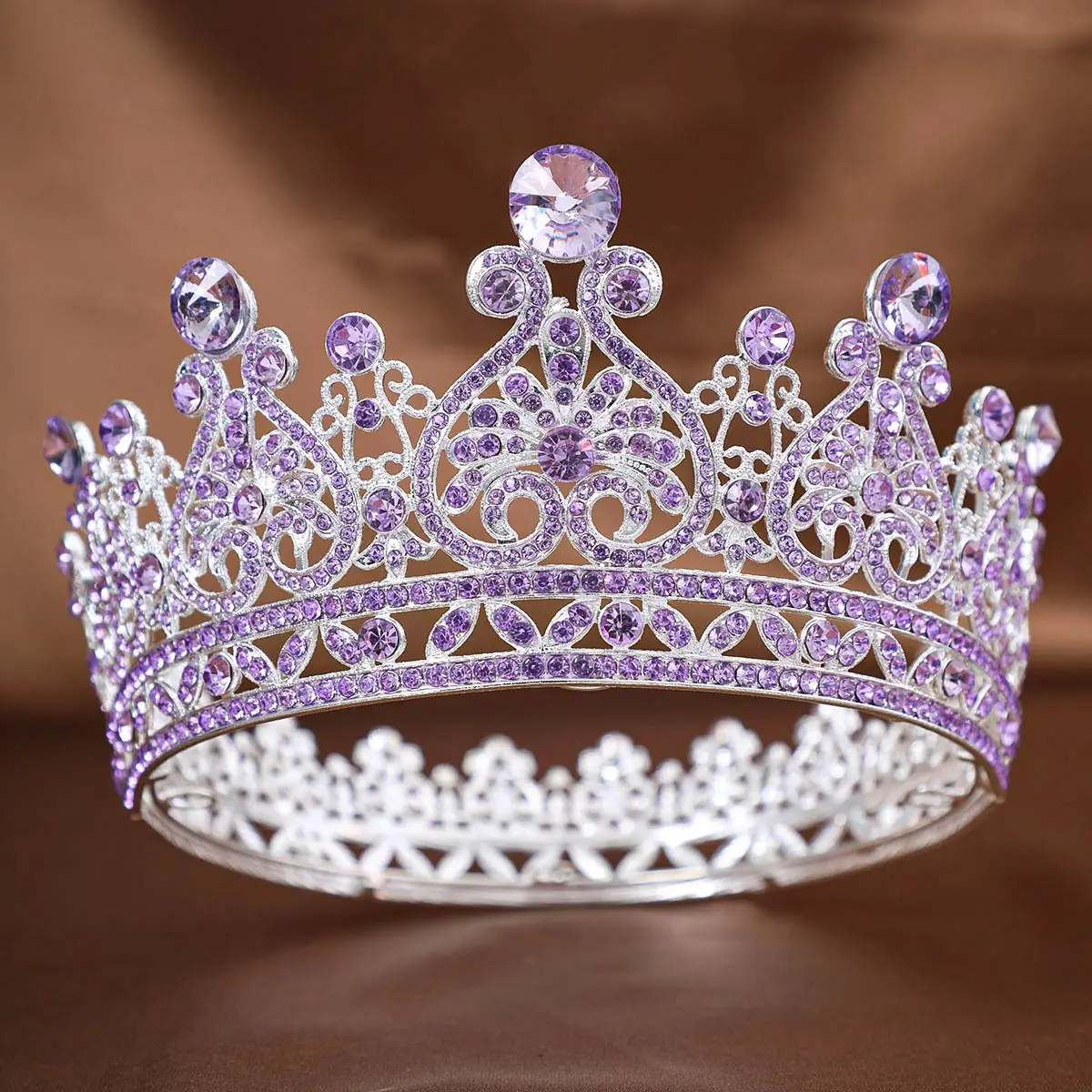 Hot Rhinestone European Bride Crown for Makeup & Baroque Dress - Image 13