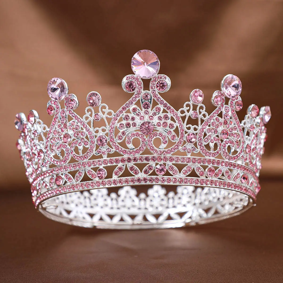 Hot Rhinestone European Bride Crown for Makeup & Baroque Dress - Image 14