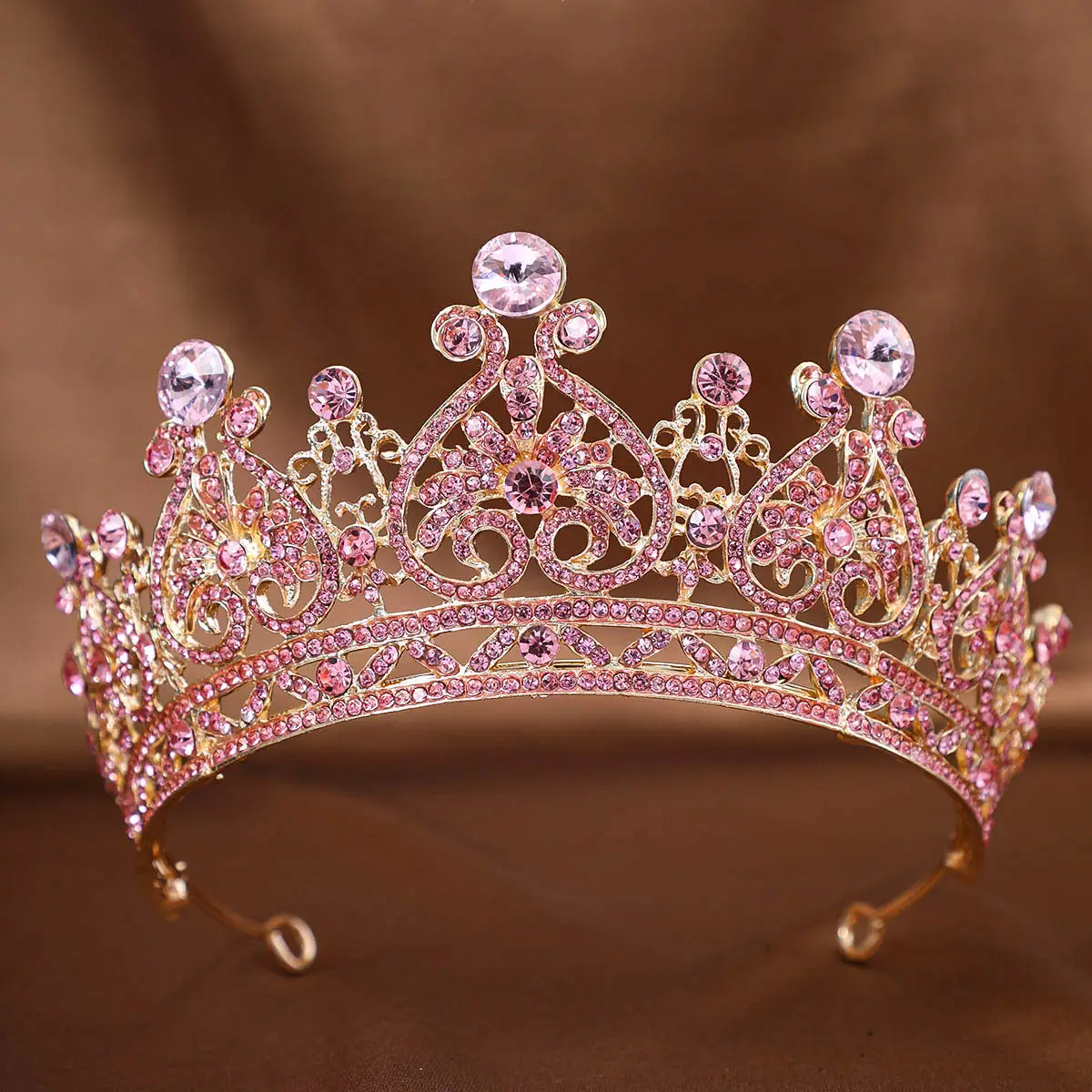Hot Rhinestone European Bride Crown for Makeup & Baroque Dress - Image 6