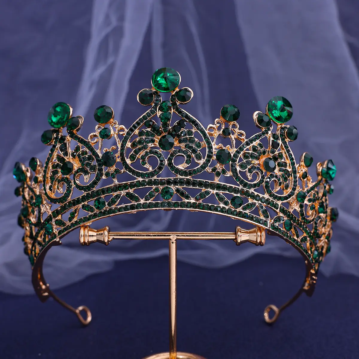 Hot Rhinestone European Bride Crown for Makeup & Baroque Dress - Image 9
