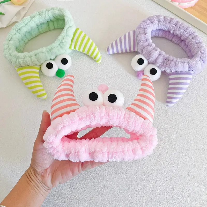 Plush Monster Horn Hair Bands with Big Eyes - Image 7