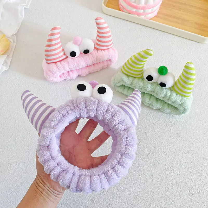 Plush Monster Horn Hair Bands with Big Eyes - Image 8