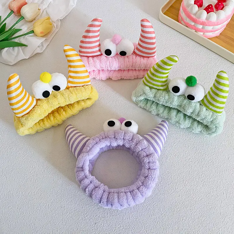 Plush Monster Horn Hair Bands with Big Eyes - Image 9