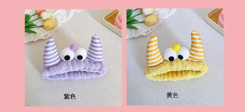 Plush Monster Horn Hair Bands with Big Eyes — feature 11
