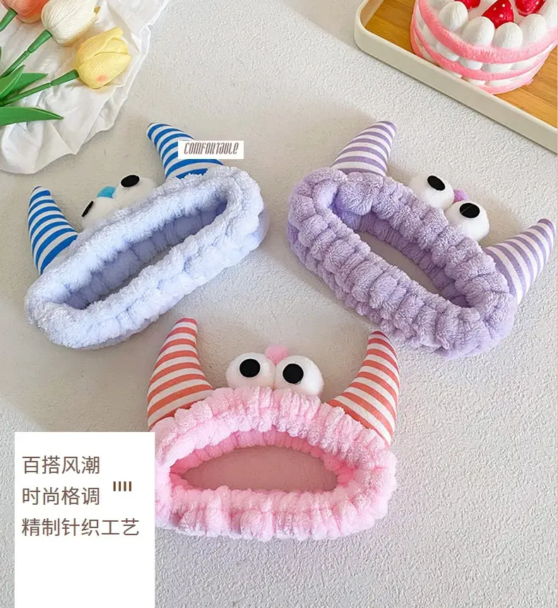 Plush Monster Horn Hair Bands with Big Eyes — feature 18