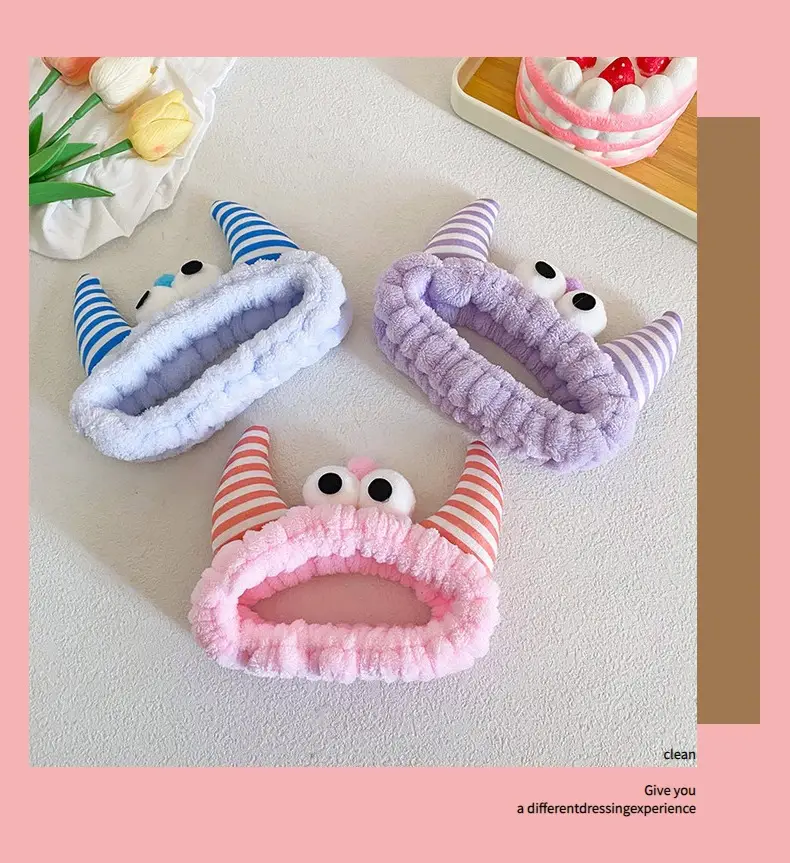 Plush Monster Horn Hair Bands with Big Eyes — feature 20
