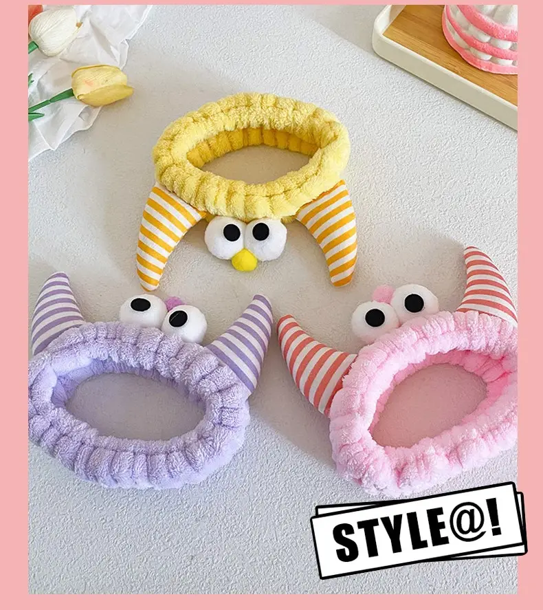 Plush Monster Horn Hair Bands with Big Eyes — feature 21