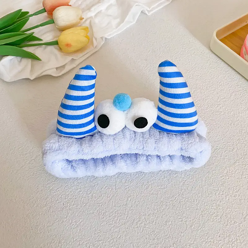 Plush Monster Horn Hair Bands with Big Eyes - Image 4