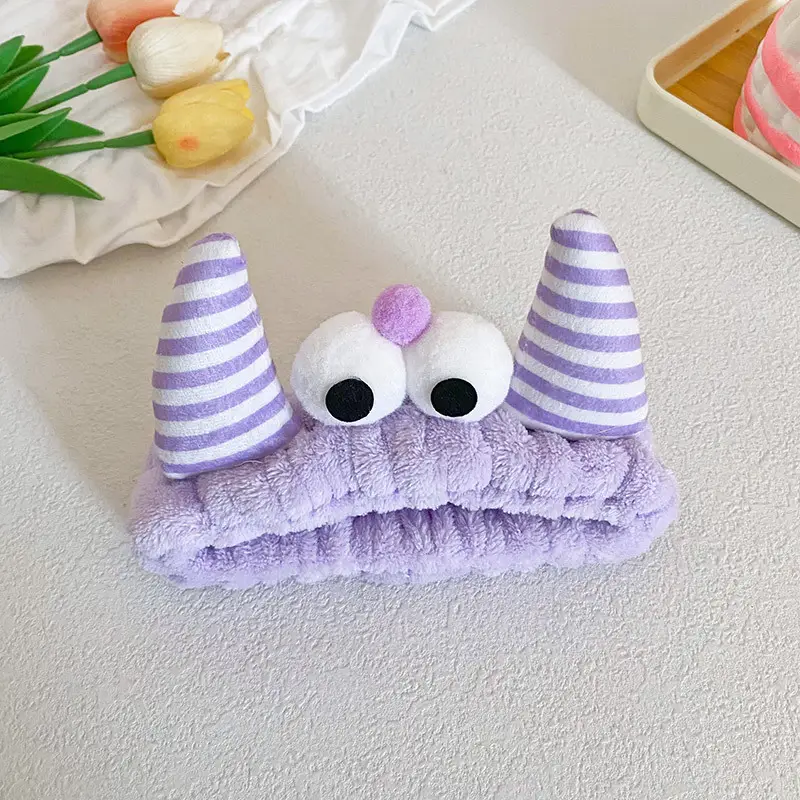 Plush Monster Horn Hair Bands with Big Eyes - Image 5
