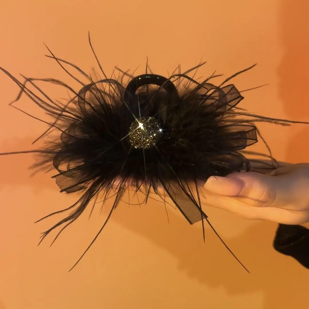 Feather Bow Hairpin with Pearl Earrings & Necklace — feature 5