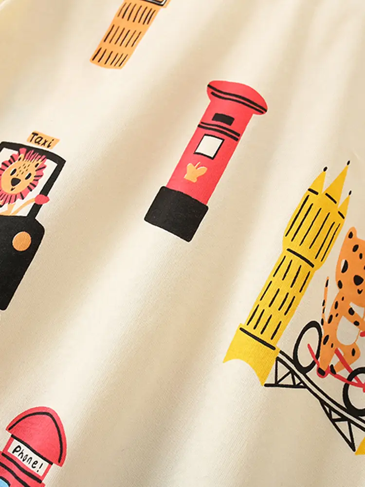 Malwee Boys Printed T-Shirt Summer White Elephant Design - Image 10