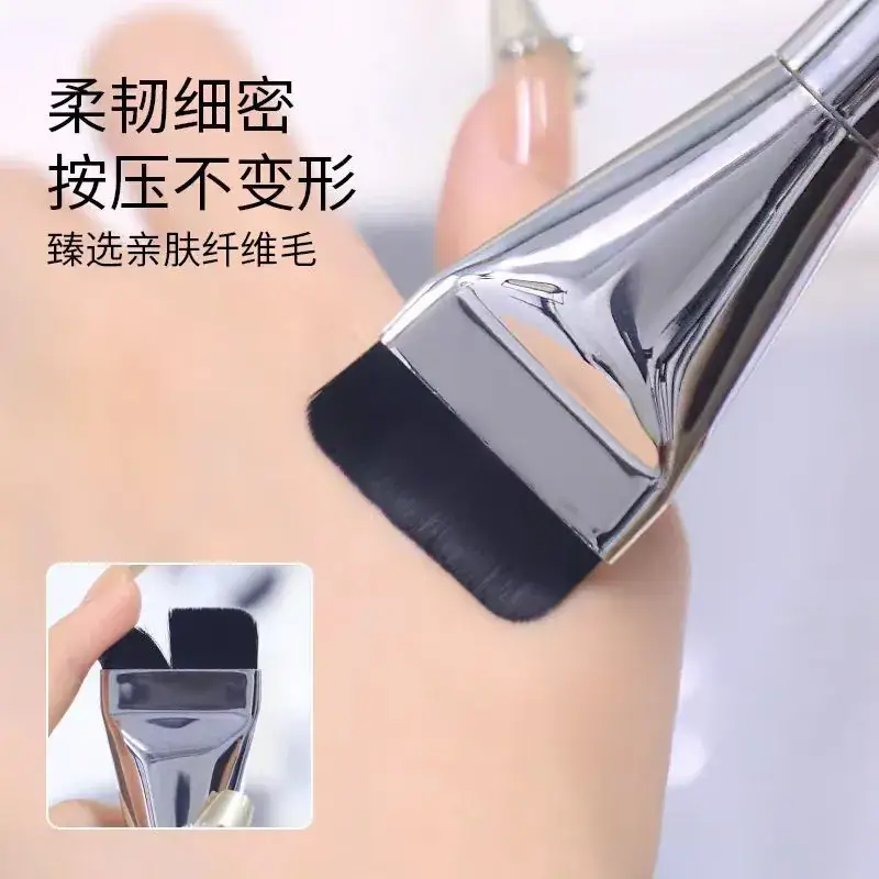 Ultra-Thin Flat Foundation Brush for Blending Makeup