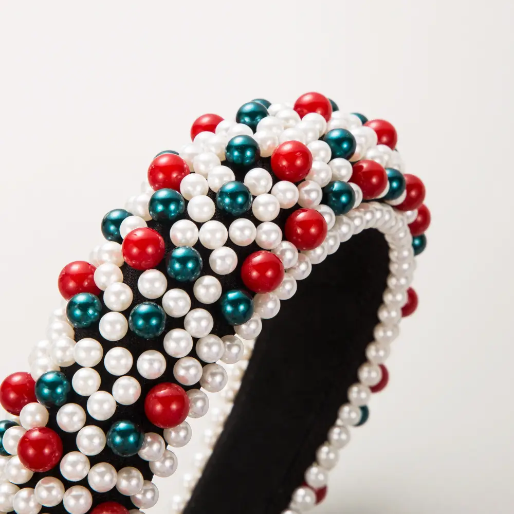 Cross-border New Fashion High-end Heart Pearl Hair Hoop Women's - Image 13