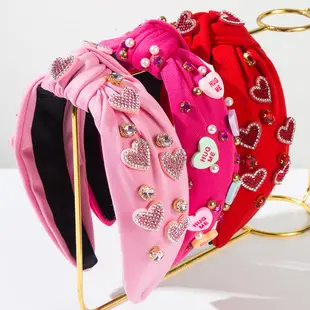 Cross-border New Fashion High-end Heart Pearl Hair Hoop Women's — feature 2