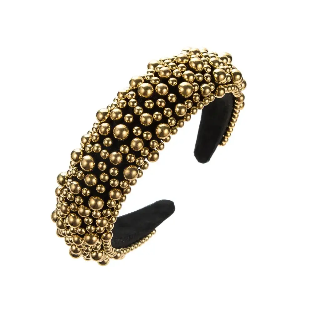 Cross-border New Fashion High-end Heart Pearl Hair Hoop Women's - Image 3