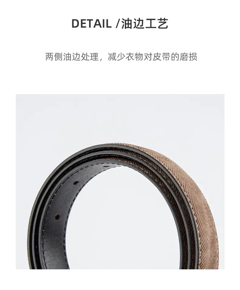 Women's Light Blue Leather Belt with Silver Buckle โ feature 8