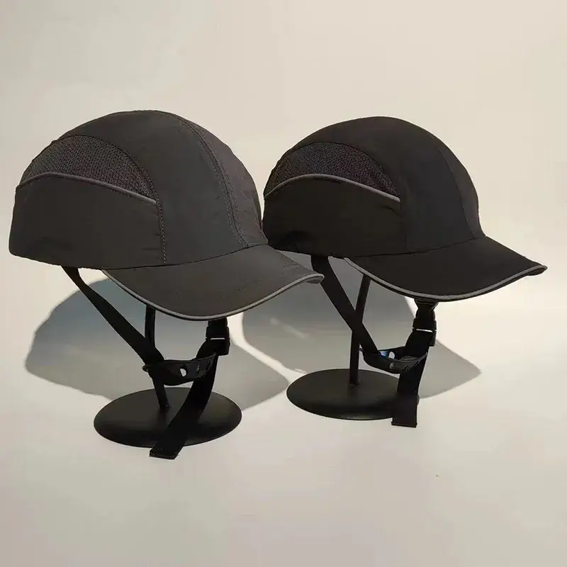 Gray Safety Head Hat with Lining & Large Bristle - Image 16