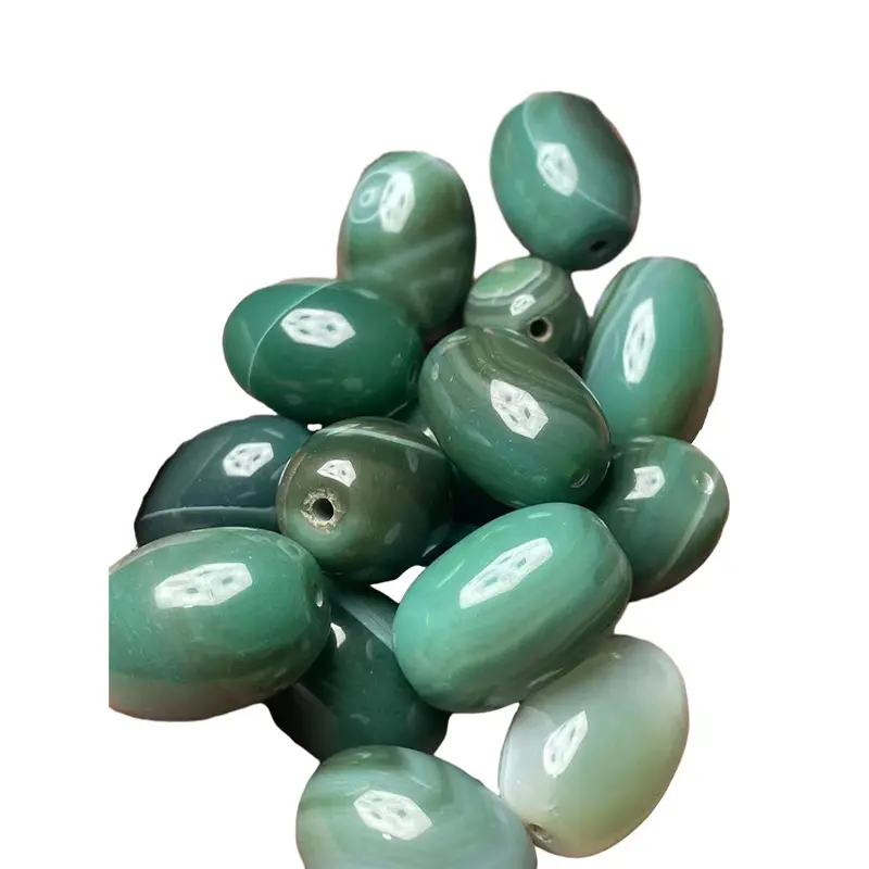 Natural Green Silk Agate 20x28mm Handmade Jewelry - Image 5