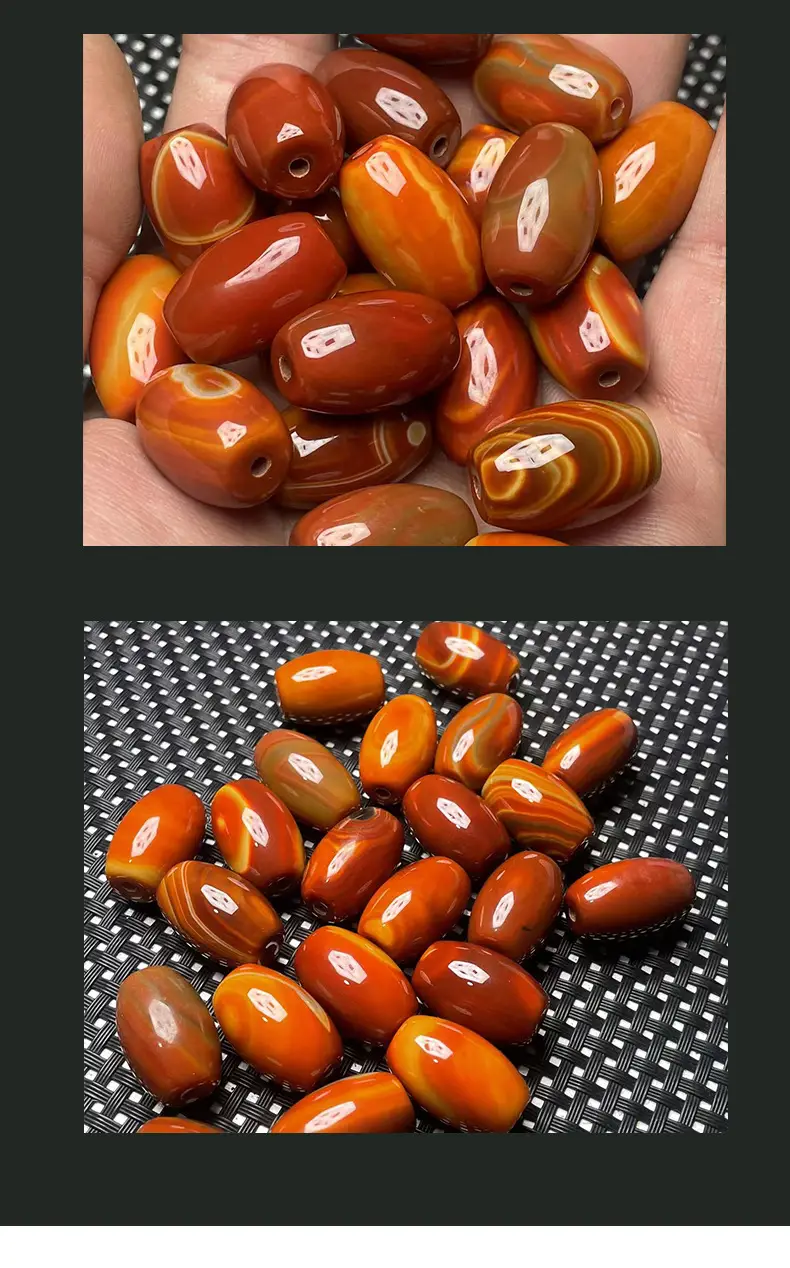 Warring States Red Agate 15x22mm DIY Jewelry — feature 8