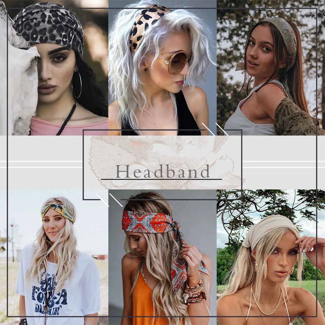 Bohemian Floral Yoga Headband Women's Anti-Sweat Running - Image 117