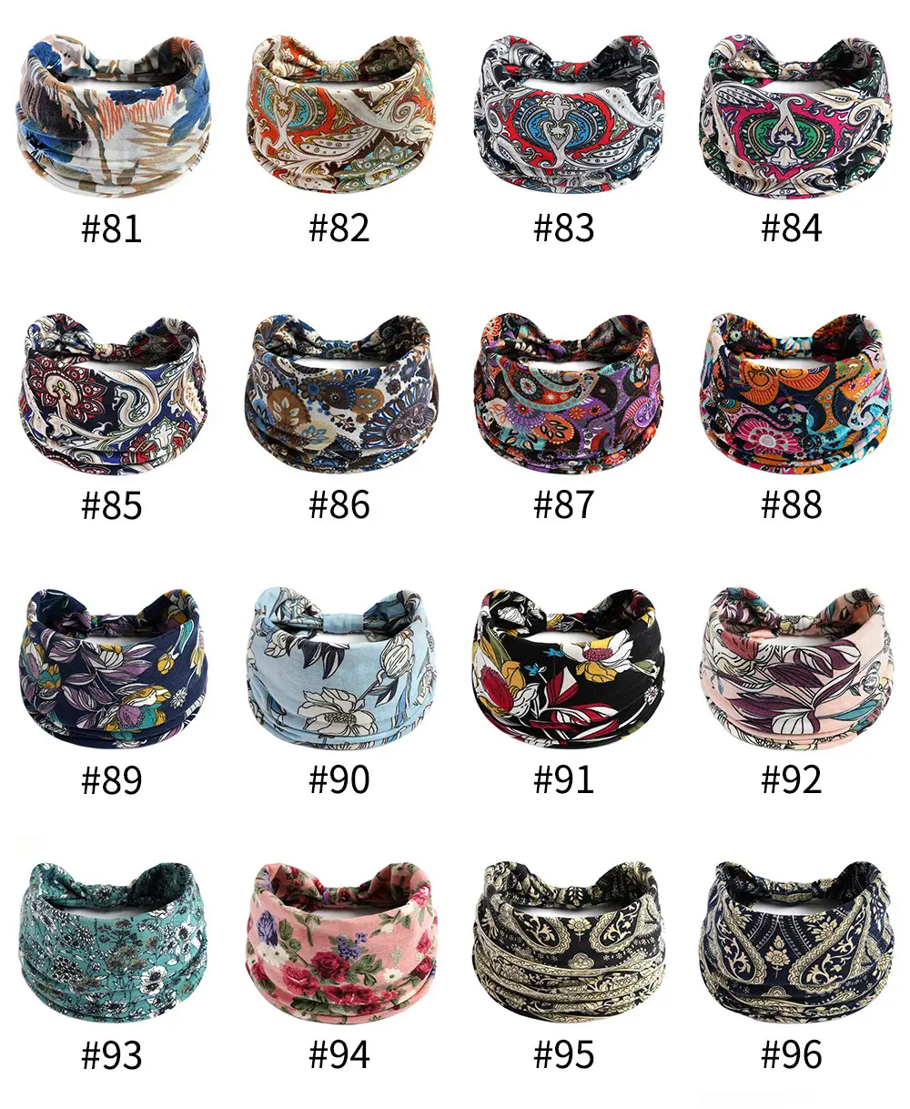 Bohemian Floral Yoga Headband Women's Anti-Sweat Running — feature 10
