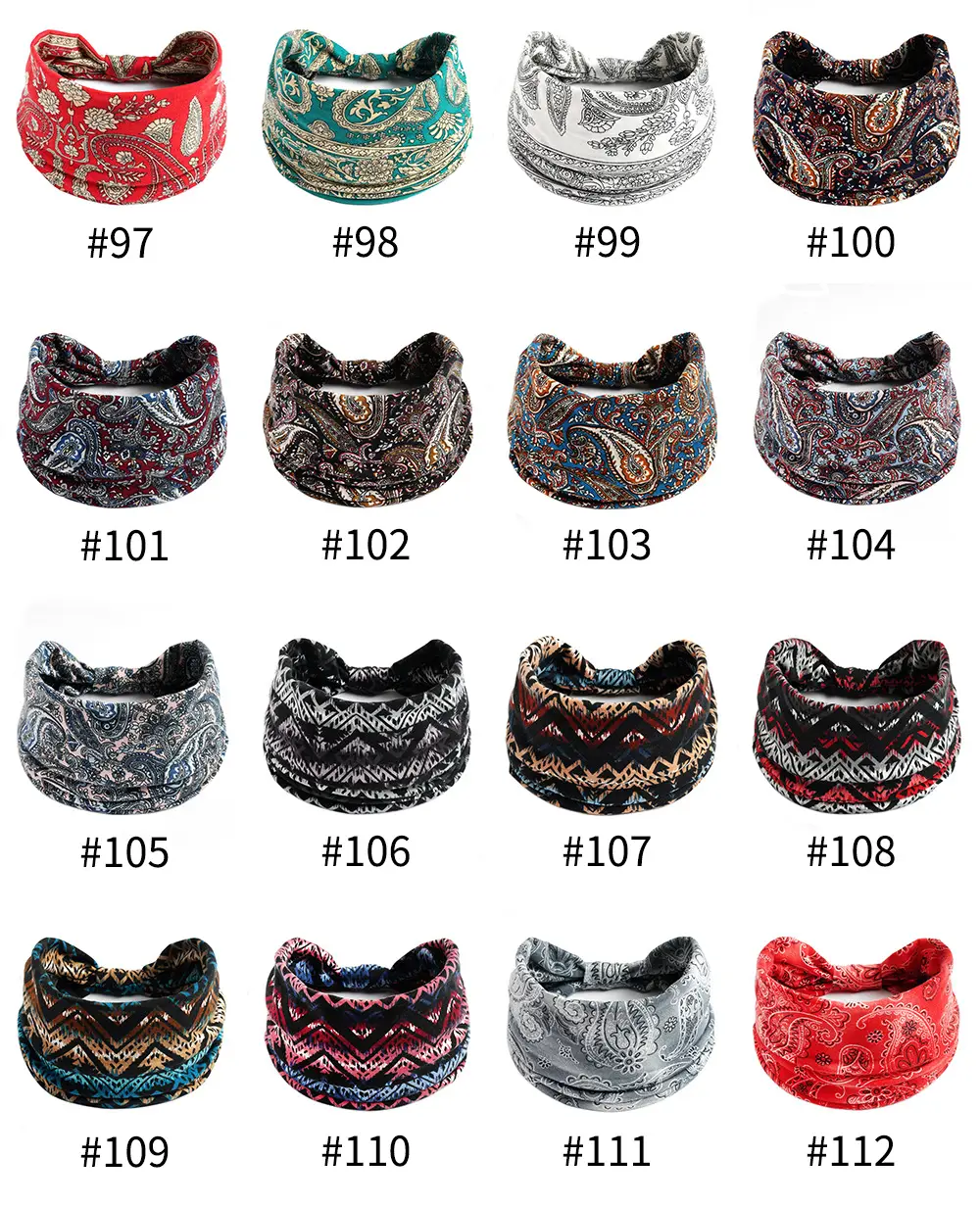 Bohemian Floral Yoga Headband Women's Anti-Sweat Running — feature 11