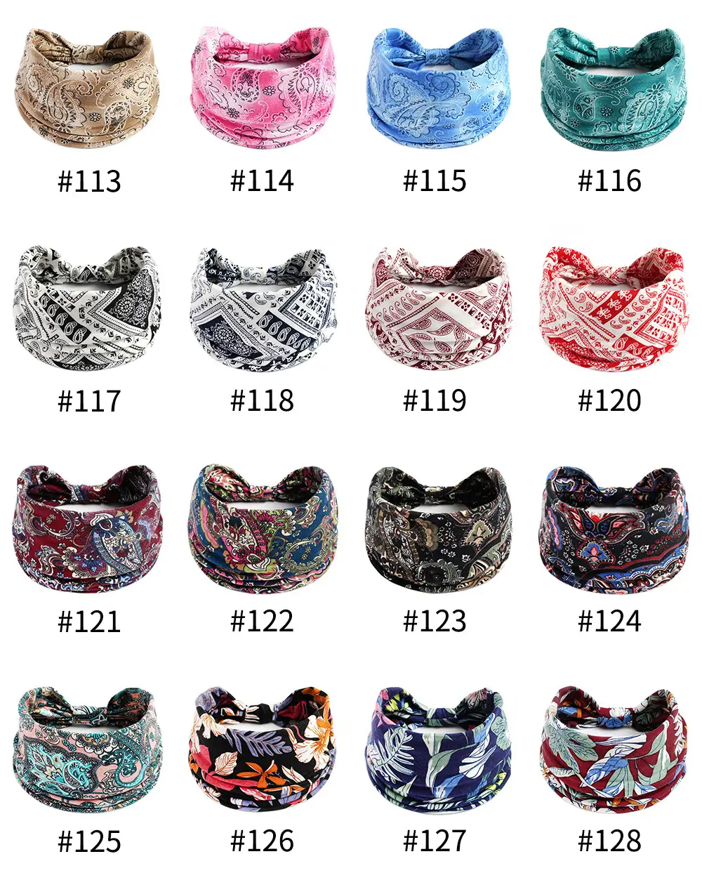 Bohemian Floral Yoga Headband Women's Anti-Sweat Running — feature 12