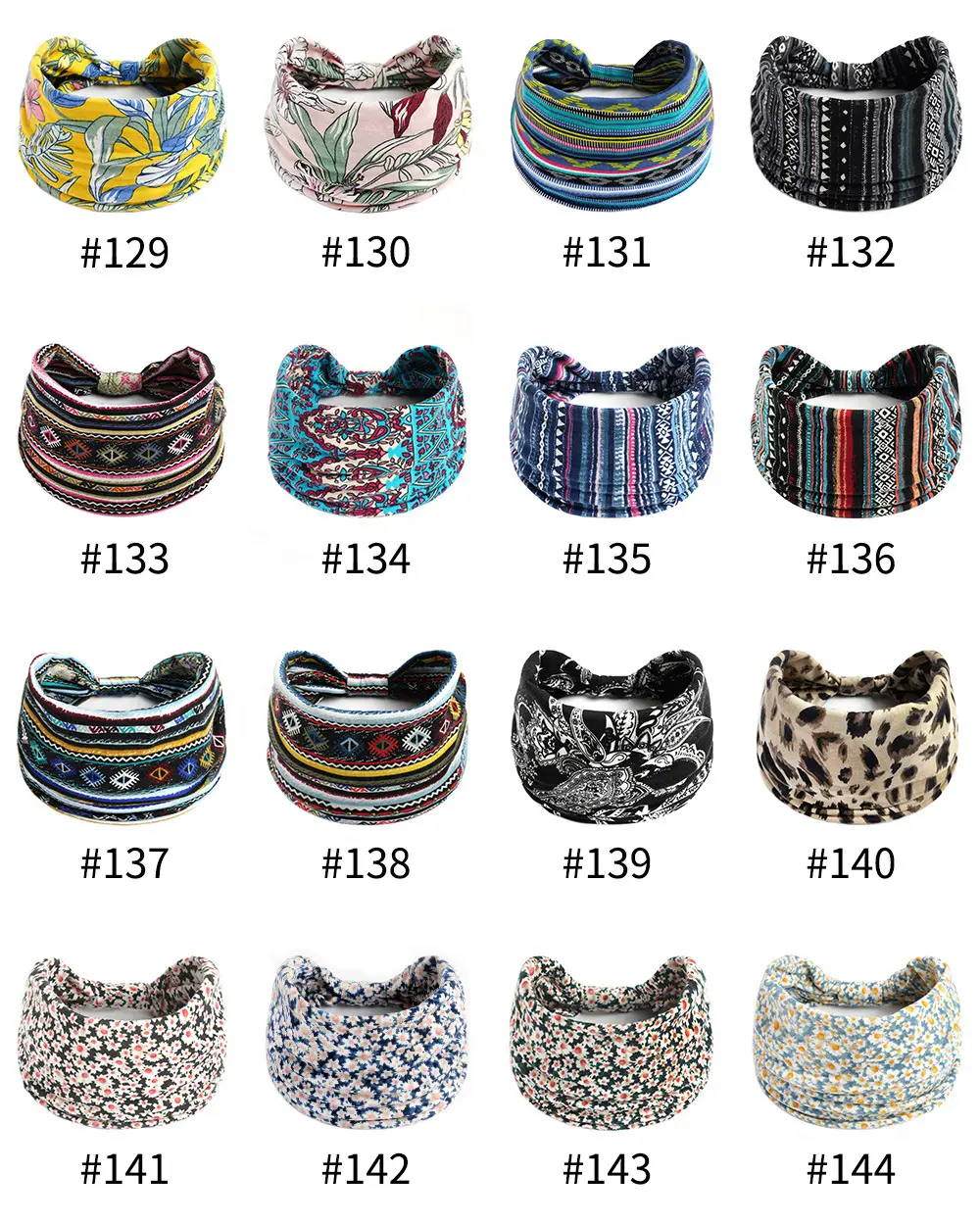 Bohemian Floral Yoga Headband Women's Anti-Sweat Running — feature 13