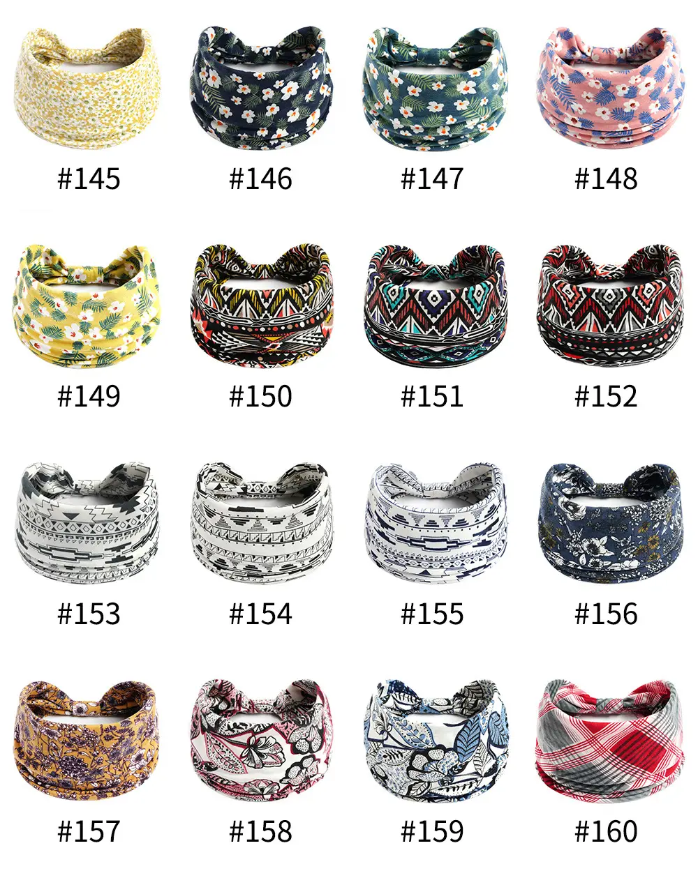 Bohemian Floral Yoga Headband Women's Anti-Sweat Running — feature 14