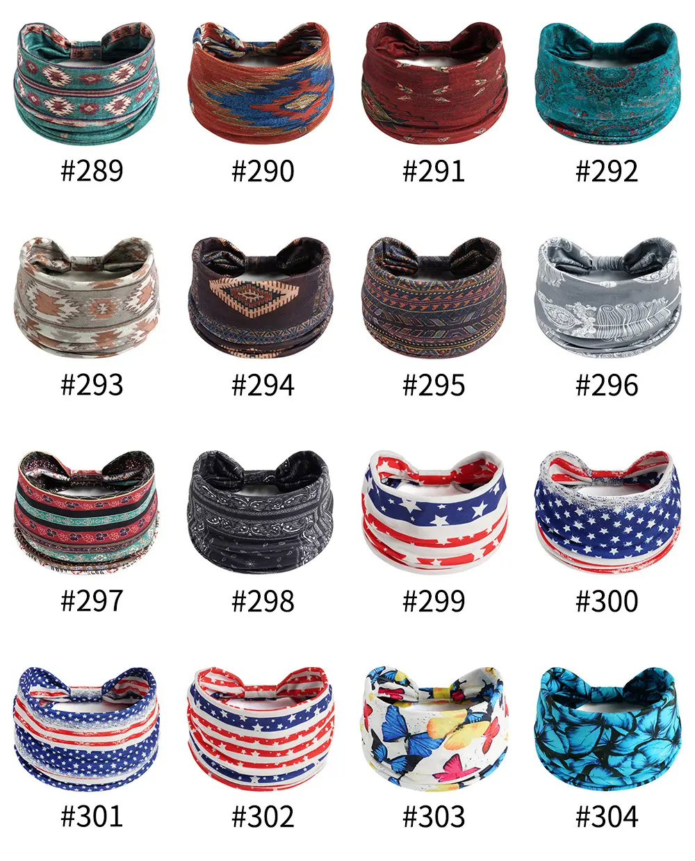 Bohemian Floral Yoga Headband Women's Anti-Sweat Running — feature 23